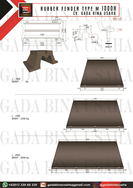 karet fender tipe m 1000