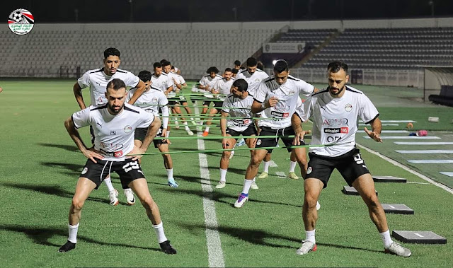 منتخب مصر يواصل تدريباته استعدادا لمواجهة الجزائر وديا بالإمارات