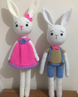  Amigurumi Kız Tavşan Tarifi