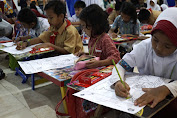Ratusan Anak TK dan SD Se-Kota Makassar Ikuti Lomba Mewarnai,“Garuda di Lautku”