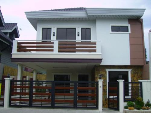 Model rumah minimalis 2 lantai tampak depan