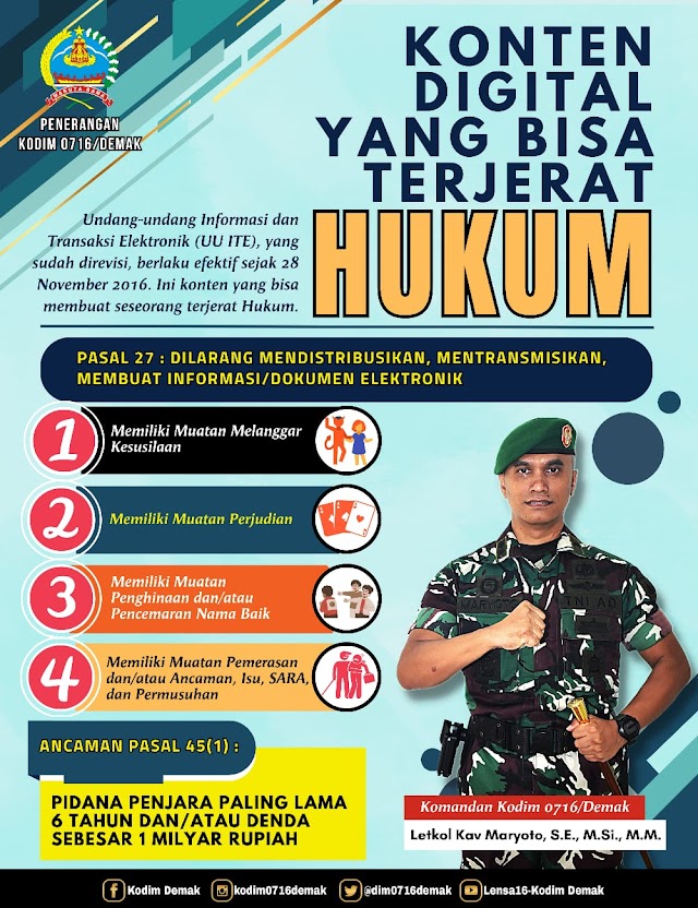 KONTEN DIGITAL YANG BISA TERJERAT HUKUM