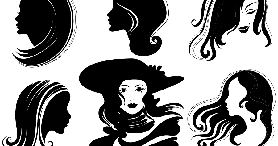 Ai Eps イラストレーター 女性の横顔のシルエット Female Portrait Figure Silhouette イラスト素材 Ai Eps イラストレーター 女性の横顔のシルエット Female Portrait Figure Silhouette イラスト素材