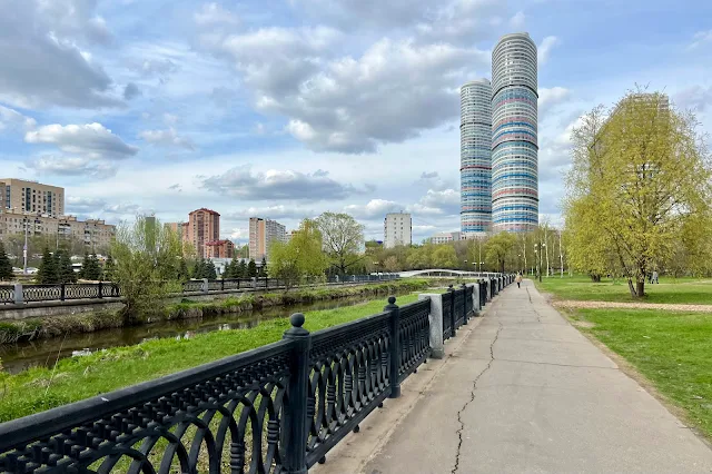 проспект Мира, река Яуза, парк «Акведук», жилой комплекс «Триколор»