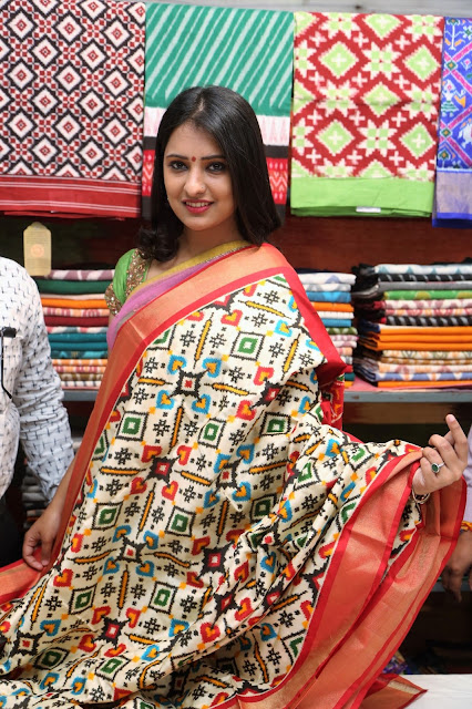 Actress Nikitha Bisht Launches Pochampally IKAT art mela @ Nizampet