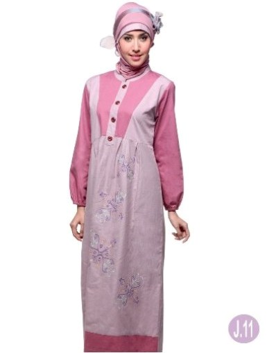 model gamis katun elegan grosir cantik