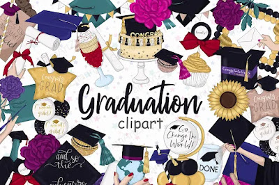 Graduation Clipart - LOSTOFFER