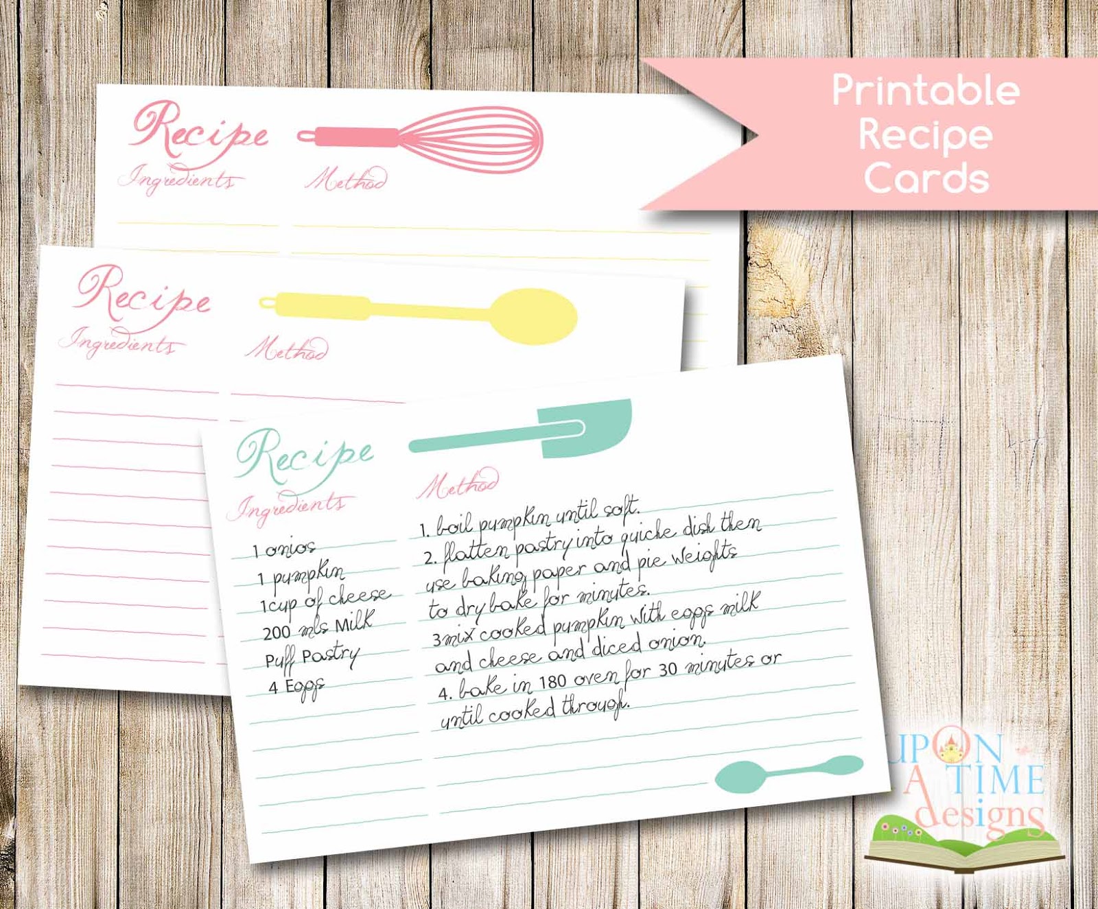 Musings of an Average Mom: Free Recipe Cards