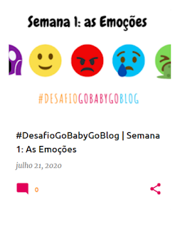 Tema da primeira semana do #desafiogobabygoblog