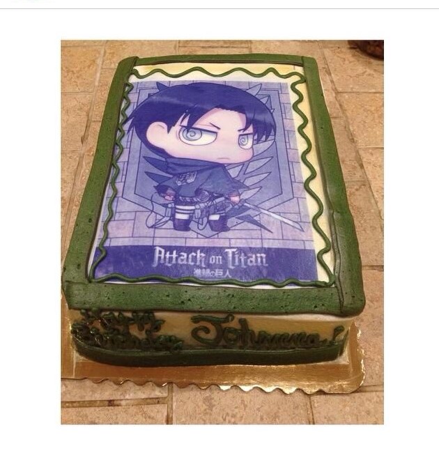 attack on titan birthday cake