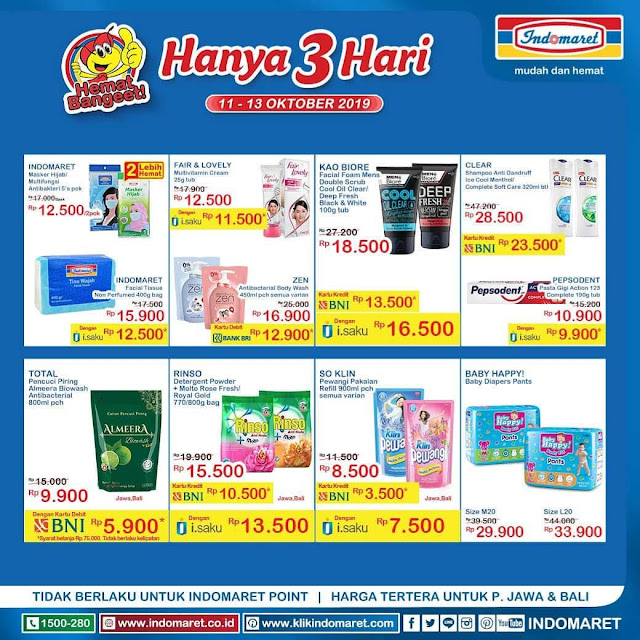 #Indomaret - #Katalog Promo JSM Periode 11 - 13 Oktober 2019