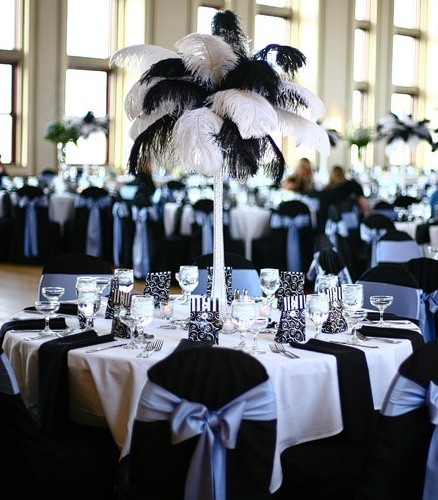 These feather centerpieces are the one thing I am most excited about