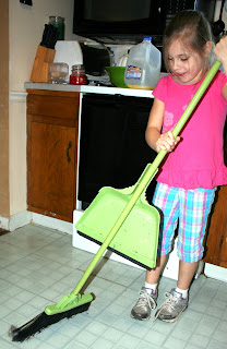 kids chores sweeping age appropriate broom kid child