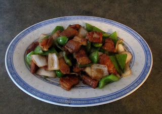 Stir-fried Green Pepper With Selesih And Streaky Pork
