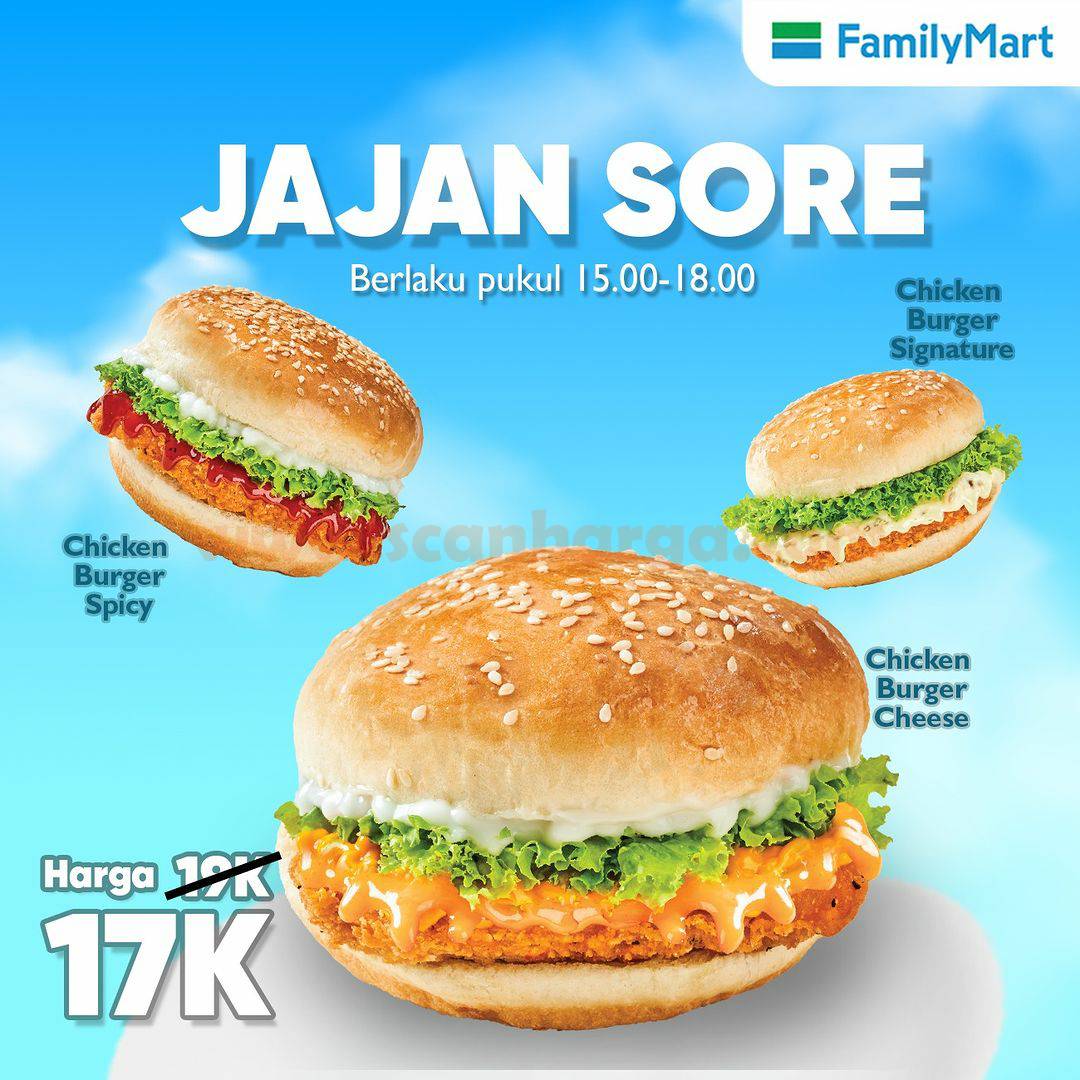 Promo FAMILYMART JAJAN SORE Harga Mulai RP. 16RIBUAN