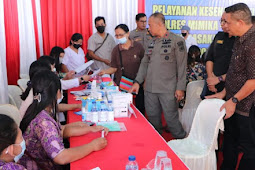 Hasil Kolaborasi Polres Mimika-Pemda, Ramdani Hidayat Tinjau Posko Pelayanan Kesehatan Keladi Sagu