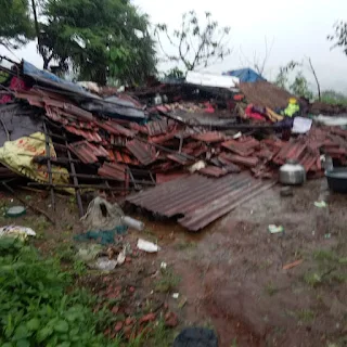उरण मधील अतिवृष्टीने आदिवासी वाडीवरील एका व्यक्तीचा  घेतला बळी.