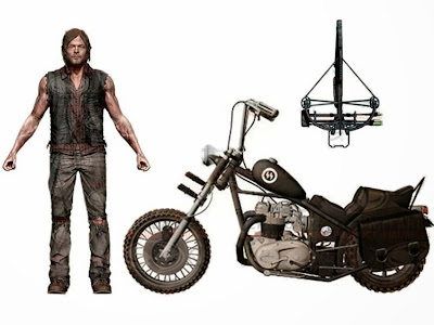 The Walking Dead TV Series - Daryl Dixon with Chopper Deluxe Boxed Set -  McFarlane Toys