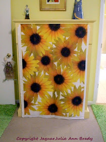 Bunch of Sunflowers Combed Cotton Fabric by JaguarJulieFlowers 