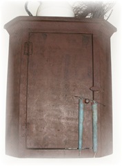 Red Corner Cupboard