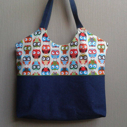 Sewing pattern: market bag (photo by @madebycathy) | Happy in Red