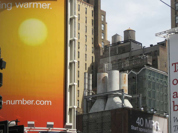 Getting Warmer - Said the ad at Penn Station on 7th Ave. at 33rd St.