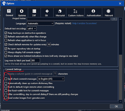 Pengaturan Commit Settings Pada Sourcetree