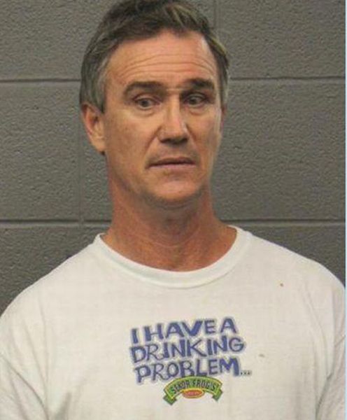 People Wearing Funny T-Shirts in Mug Shots