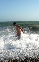 naturist, nudist, nudist beach, Brighton Beach, naked man, naked boy