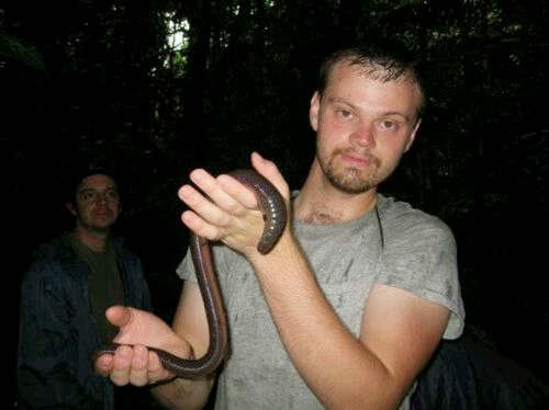 The Giant Worm Found Inland of Bali Indonesia