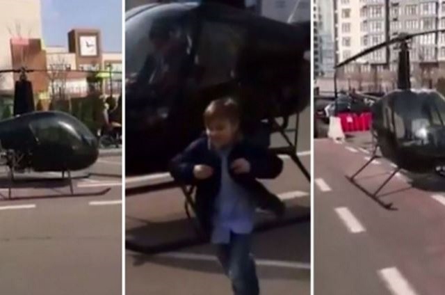 LUAR BIASA !!! Takut Telat ke Sekolah, Anak Ini Diantar Pakai Helikopter