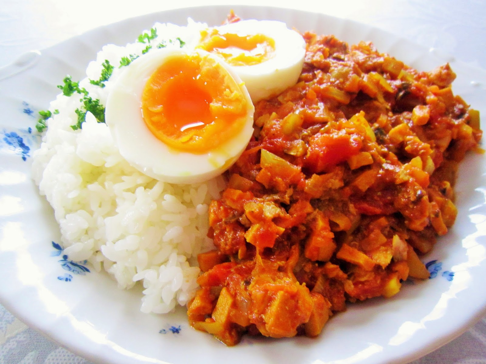 お肉不使用 ヘルシー さんま缶と高野豆腐のトマトカレー Satorisuのおいしいごはんとお菓子