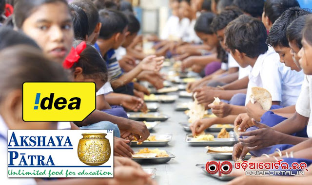 Idea Cellular Joins with *Akshaya Patra Foundation* in Odisha for Providing MDM to School Students