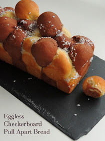 Eggless Checkerboard Pull Apart Bread with Tangzhong method