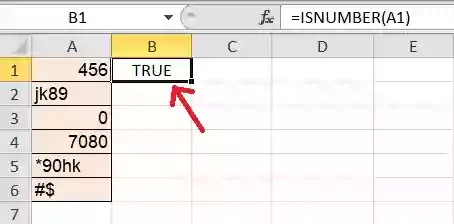 isnumber function in excel in hindi