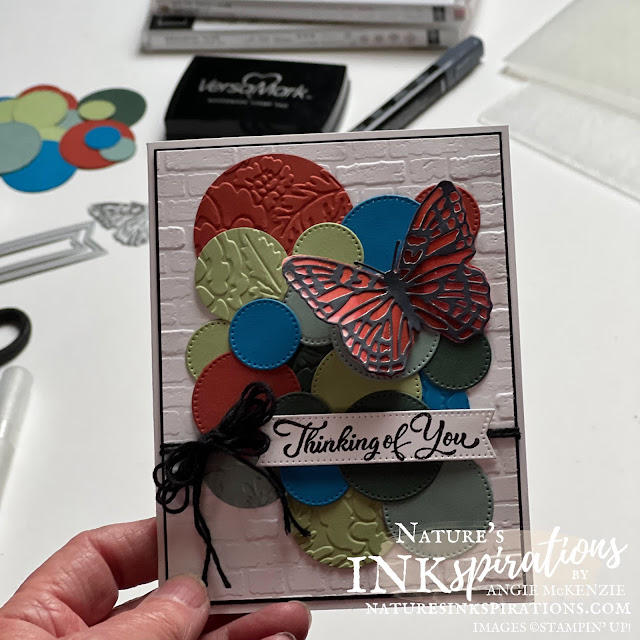 Brilliant Wings Butterfly Birthday Card (holding card) | Nature's INKspirations by Angie McKenzie