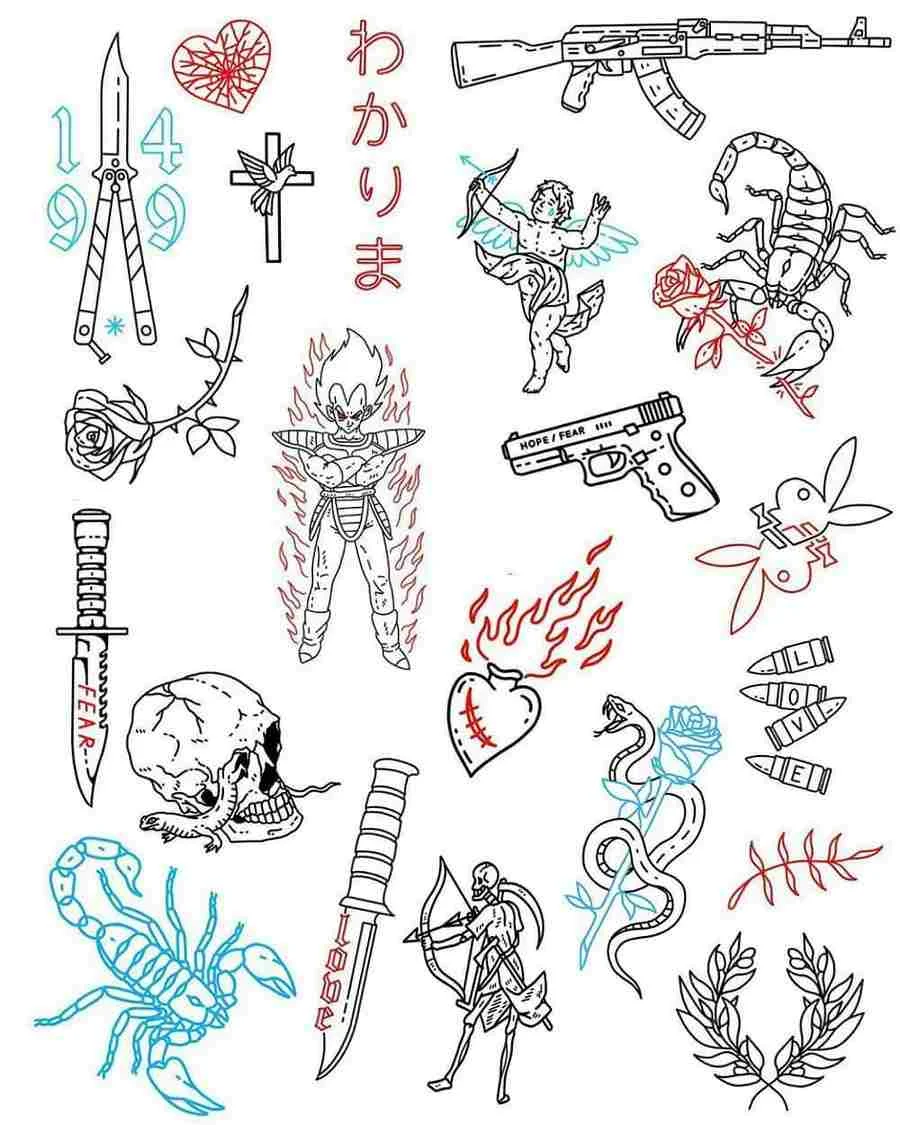 Plantillas para tatuajes Stick and Poke