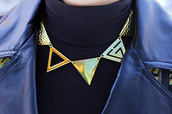 Top Shop Triangle Statement Necklace