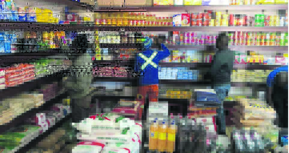 Zimbabwe supermarket tuckshop business hyperinflation food basic prices