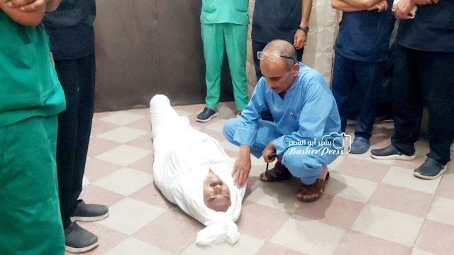 أطباء المعمداني يشيّعون زميلهم الشهيد الدكتور أحمد قنديل في غزة