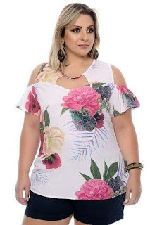 Blusas con estampado Plus Size