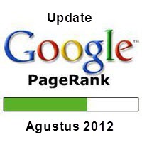 Google Pagerank Update Agustus 2012
