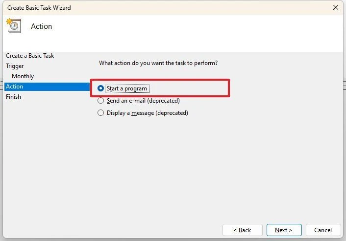 How to create automated tasks on Windows 11