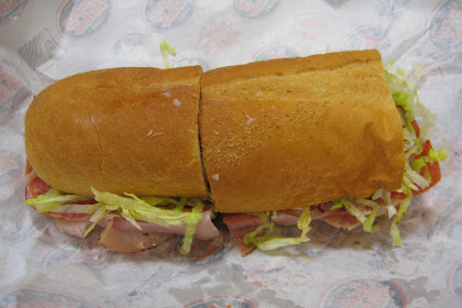 how many inches is a jersey mike's regular sub