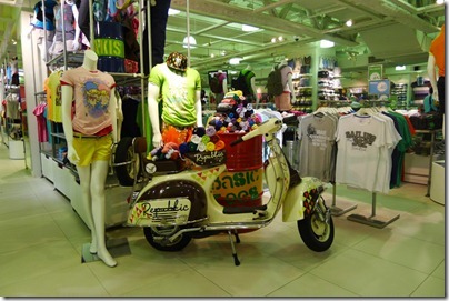 Vespa as shop display