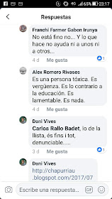 Alex Romero Rivases , Es vergoña. Es lo contrari a la educassió. Es lamentable. NO ES RES.