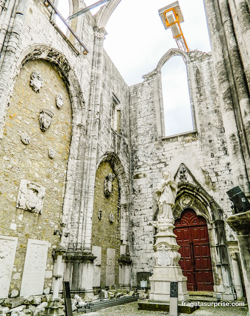 Ruínas do Convento do Carmo em Lisboa
