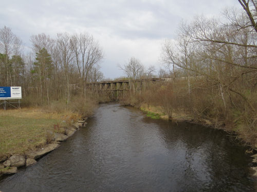 wood trestle railroad bridge