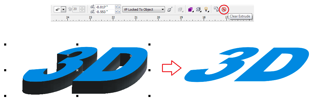  Cara  Membuat  Tulisan  3D Keren di CorelDRAW X4 Kumpulan 