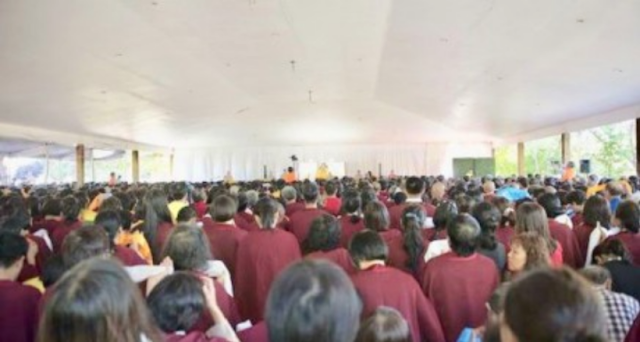 America's National Flag Is Raised for  H.H. Dorje Chang Buddha III